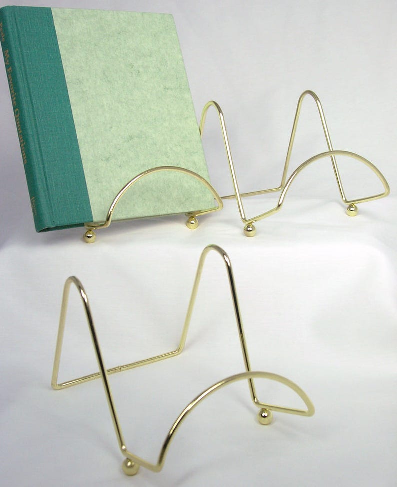 Brass Wire Easel Display Stand Smooth Brass Metal 4h Etsy