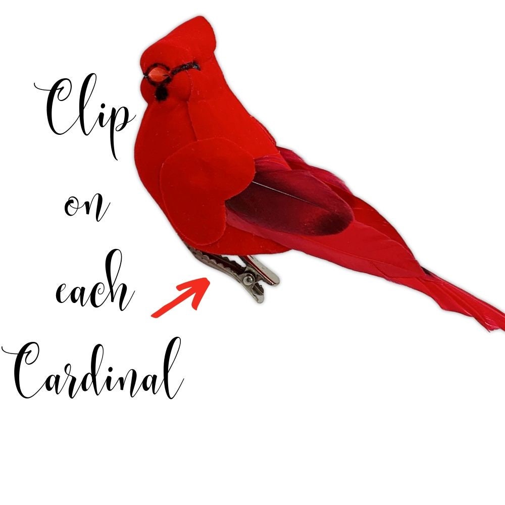 Clip On Christmas Tree Ornament Decorations Red Velvet & Etsy