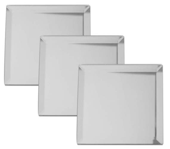4 Beveled Glass Square Mirrors Set Of 3 Image 0