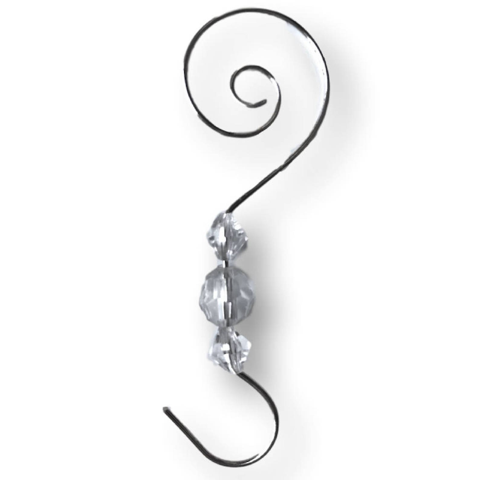 Christmas Ornament Hooks Wire Hanging Hooks Shiny Silver Etsy