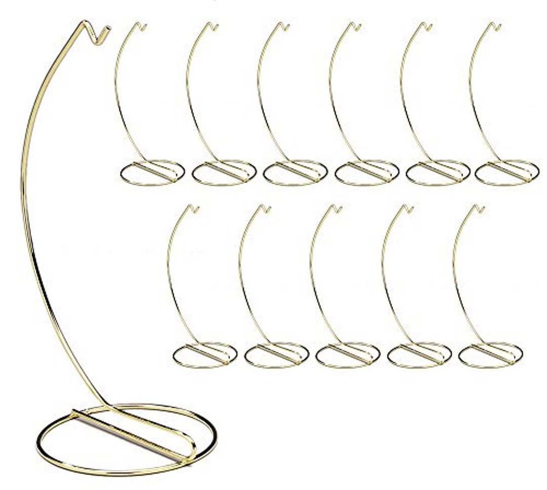 Brass Metal Ornament Stand Smooth 9h Set of 12 Etsy