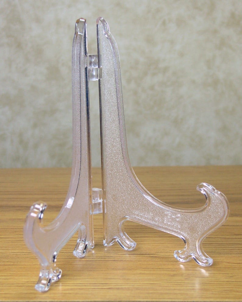 Clear Plastic Easel 5 High Pack of 10 Display Easels Etsy