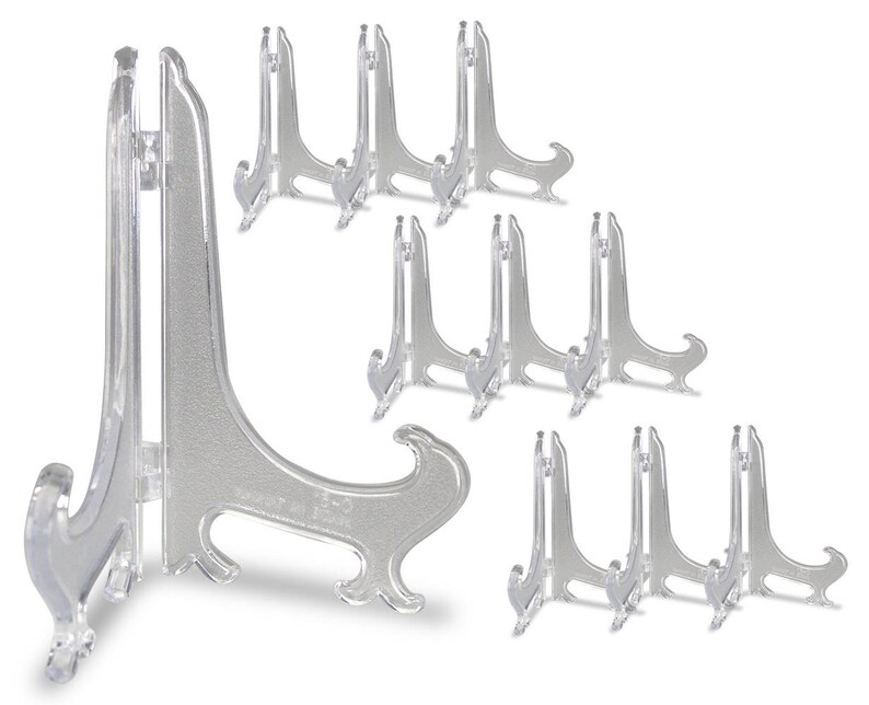 Clear Plastic Easel 5 High Pack of 10 Display Easels Etsy