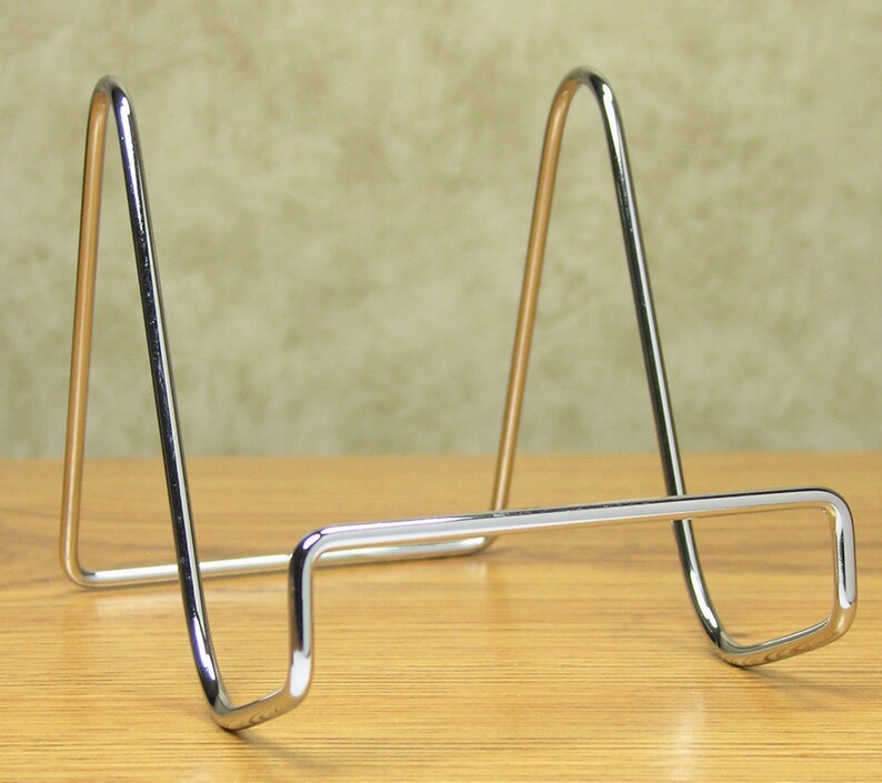 Chrome Wire Easel Display Stand Smooth Chrome Metal Etsy