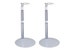 Doll Stand Holders 9'H - Set of 2 - White Vinyl Coated Metal Adjustable Clasps - Fits Dolls and Action Figures 10' to 17' High 1362-9 