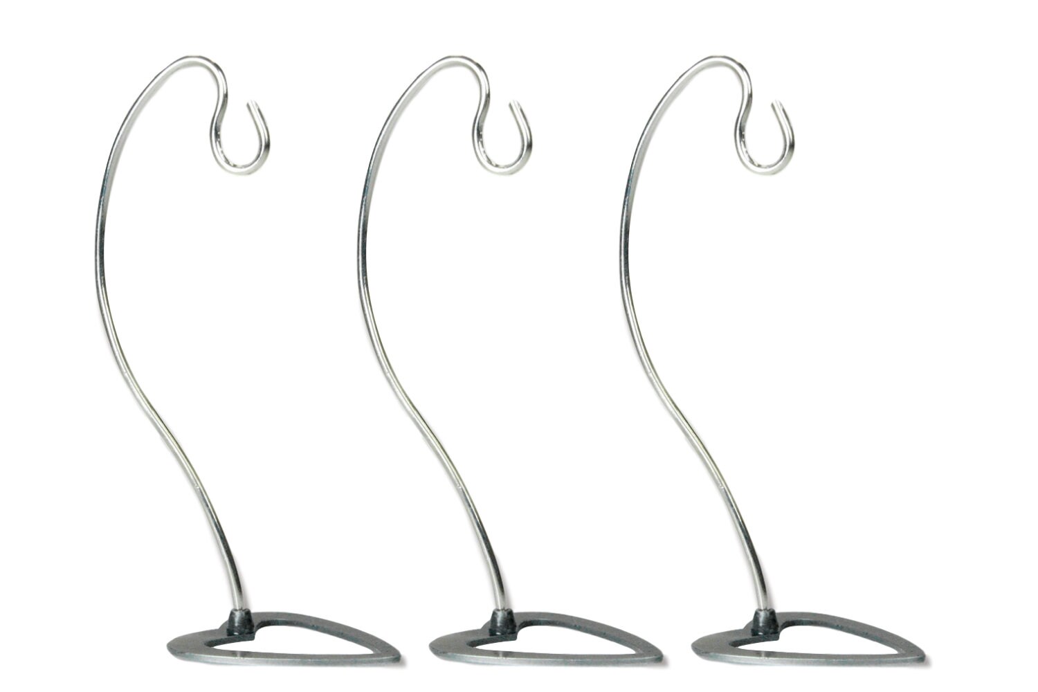 Chrome Wire Single Christmas Ornament Stand Chrome Wire Single Christmas Ornament Stand