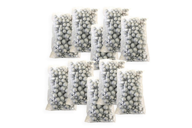 Silver Iridescent Foam Balls Approx 1000 Glittered Filler Etsy