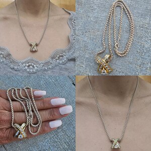 Sterling Silver Chain with Cubic Zirconia    Pendant !