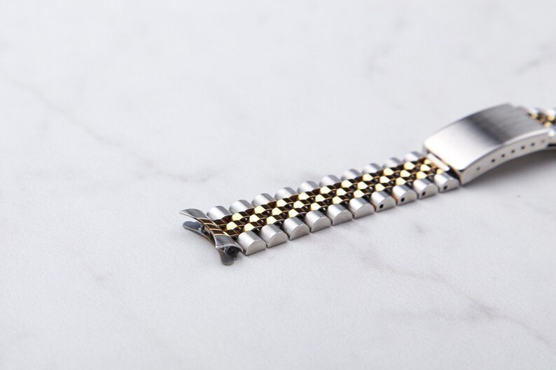 Two Tone Jubilee Watch Band in 18mm 20 & 22mm Etsy
