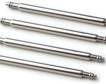 20mm & 22mm 1.1mm tip Skinny Fat Spring Bars For Seiko Watches 4 total
