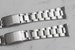 Oyster style watch strap with polished or brushed center links in 18mm or 20mm 