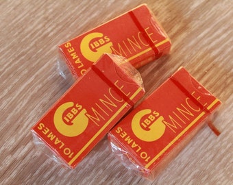 Boite NOS de 10 lames de rasoir de sûreté GIBBS "Mince" - Made in France