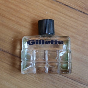 Mini flacon d'aftershave Gillette vintage 1