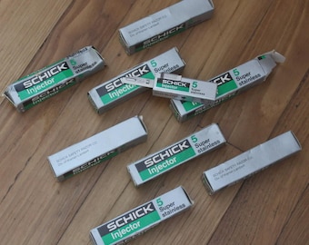 Vintage NOS 5-blads dispenser för Schick INJECTOR "Super Stainless" rakhyvel
