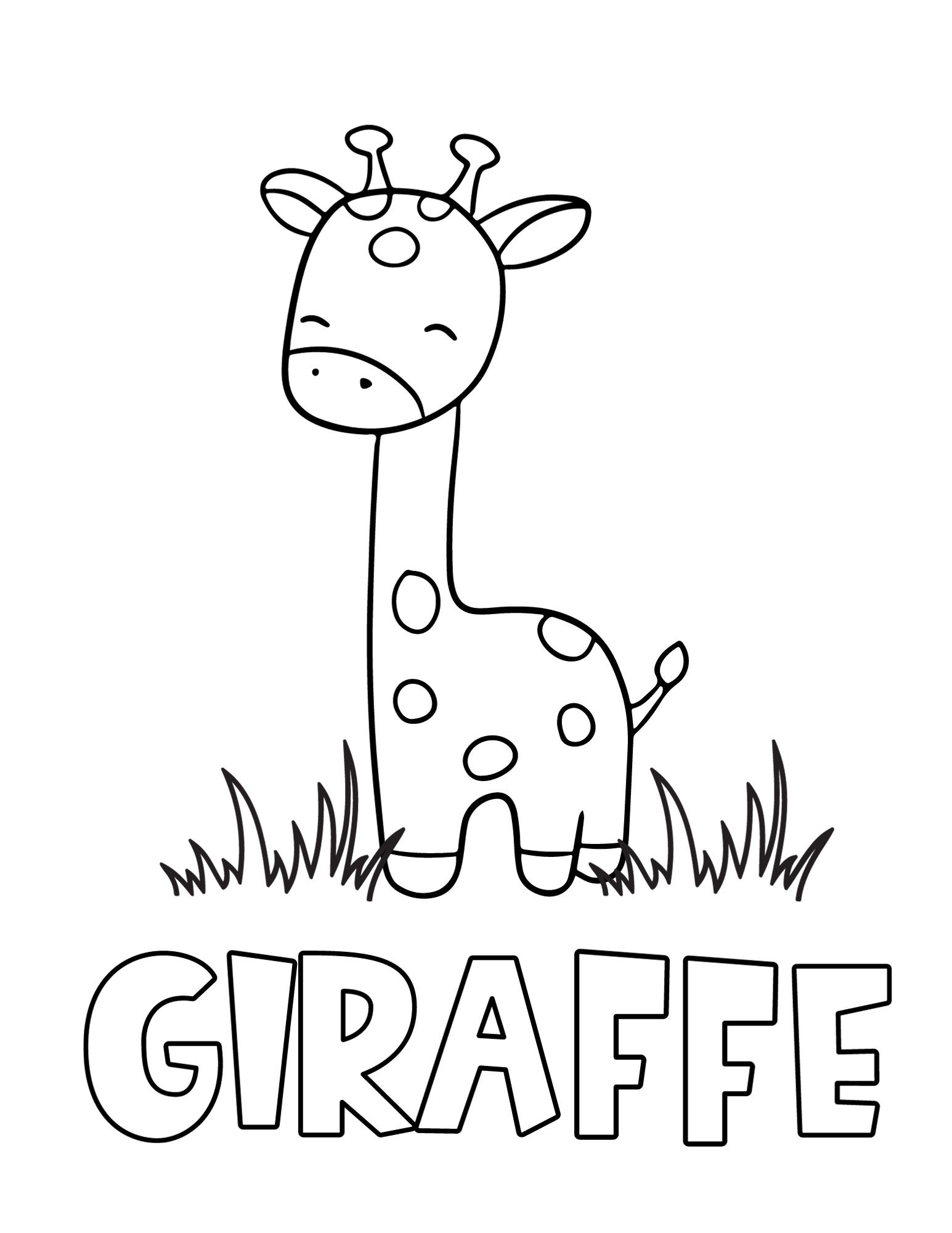 Prek Animal Coloring Pages Etsy