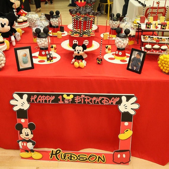 ordenar Haz un experimento Sandalias Centro de mesa de Mickey Mouse / Frasco de caramelos / - Etsy España