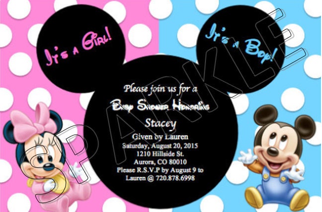 Baby Shower Invitations Mickey And Minnie 10