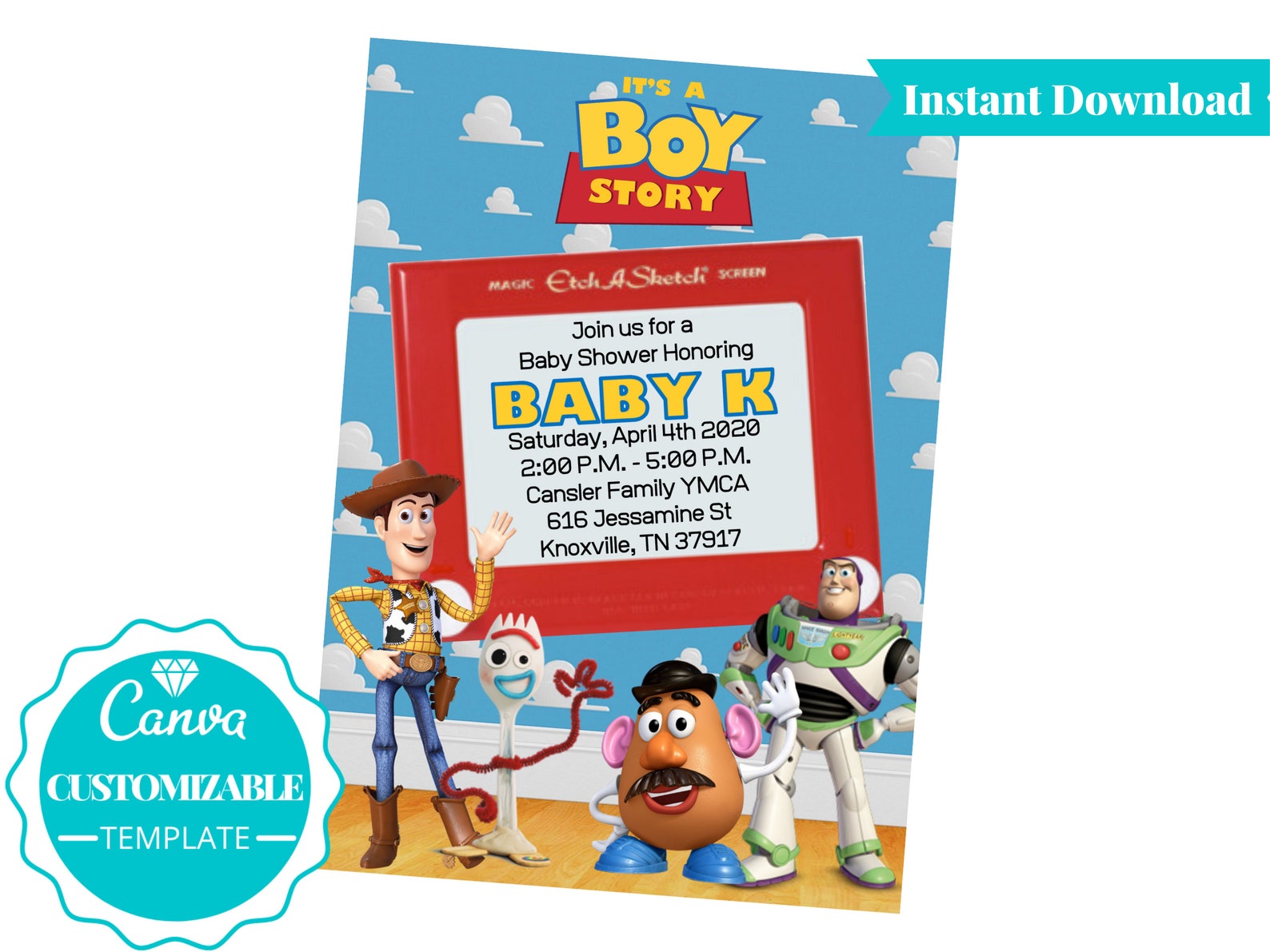 It's a Boy Story Toy Story Baby Shower Games BINGO Etsy