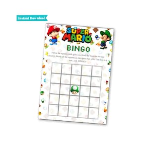Super Mario Brothers Baby Shower Games | Mario and Luigi Baby Shower Games | Printable Baby Shower Games | Video Game Baby Shower image 8