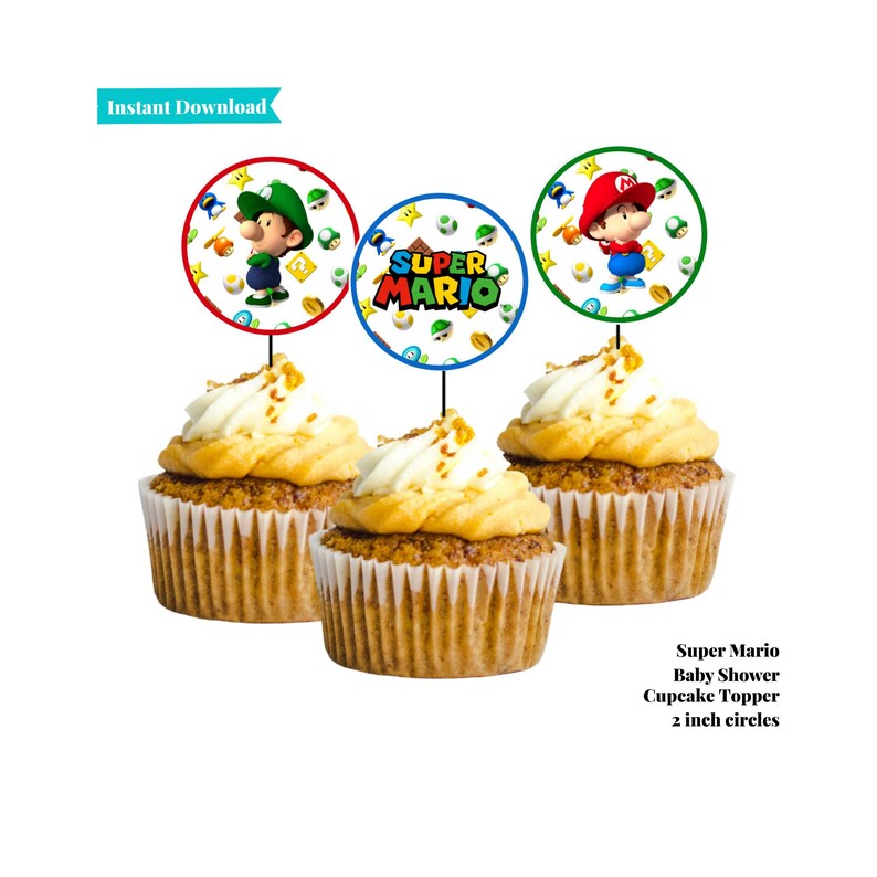 Super Mario Brothers Baby Shower Games | Mario and Luigi Baby Shower Games | Printable Baby Shower Games | Video Game Baby Shower image 14