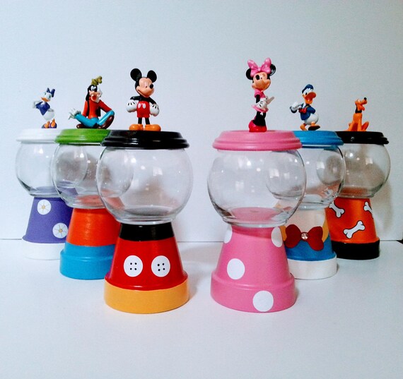Mickey Mouse Clubhouse Gumball Centerpieces Candy Jar Etsy