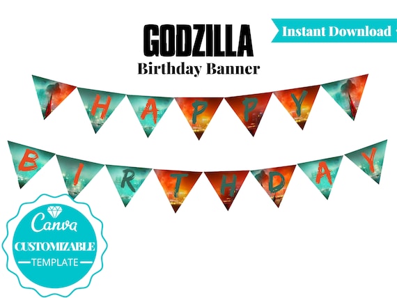 Godzilla vs King Kong Birthday Party Printable Kit