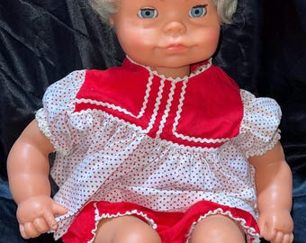 18” Vintage Blonde Haired Gotz German Doll
