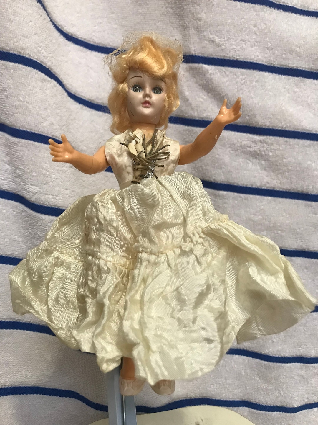 Bride Craft Doll 7.5 Inches Tall Wearing White Dress and Etsy