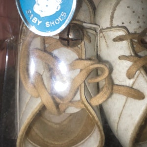 Vintage White Baby Shoes - Doll Shoes With Laces and Bells - Etsy