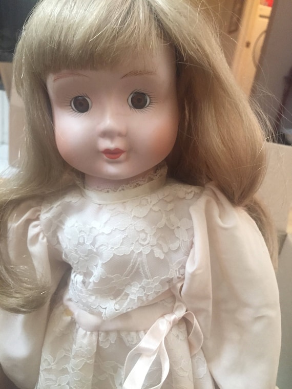 Beautiful 20 Inch Doll With Sandy Blond Hair And Brown Eyes Etsy