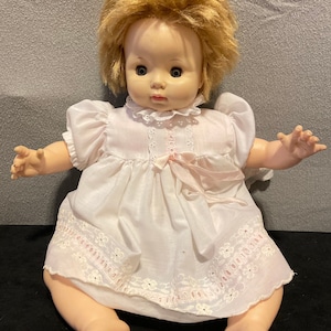 Vintage 1969 Effanbee Doll Corp 19 Inch Vinyl Baby Doll With