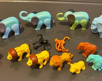 Fisher Price Little People Elephant Gorilla Goat Lion Cub Monkey