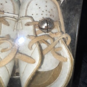 Vintage White Baby Shoes - Doll Shoes With Laces and Bells - Etsy