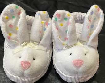Baby Bunny Easter Slippers size 0-6 Months