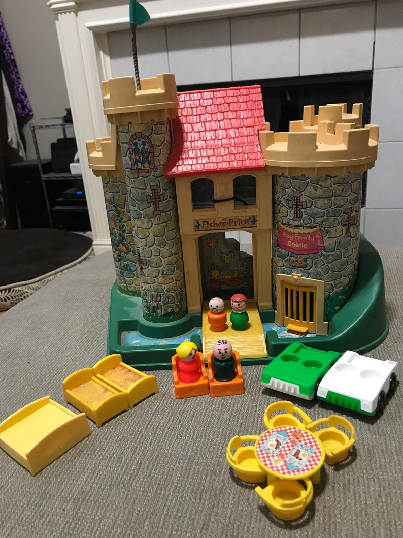 vintage fisher price little people castle