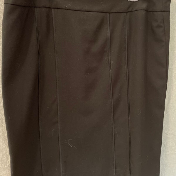 Women's vintage black pencil skirt - size 14