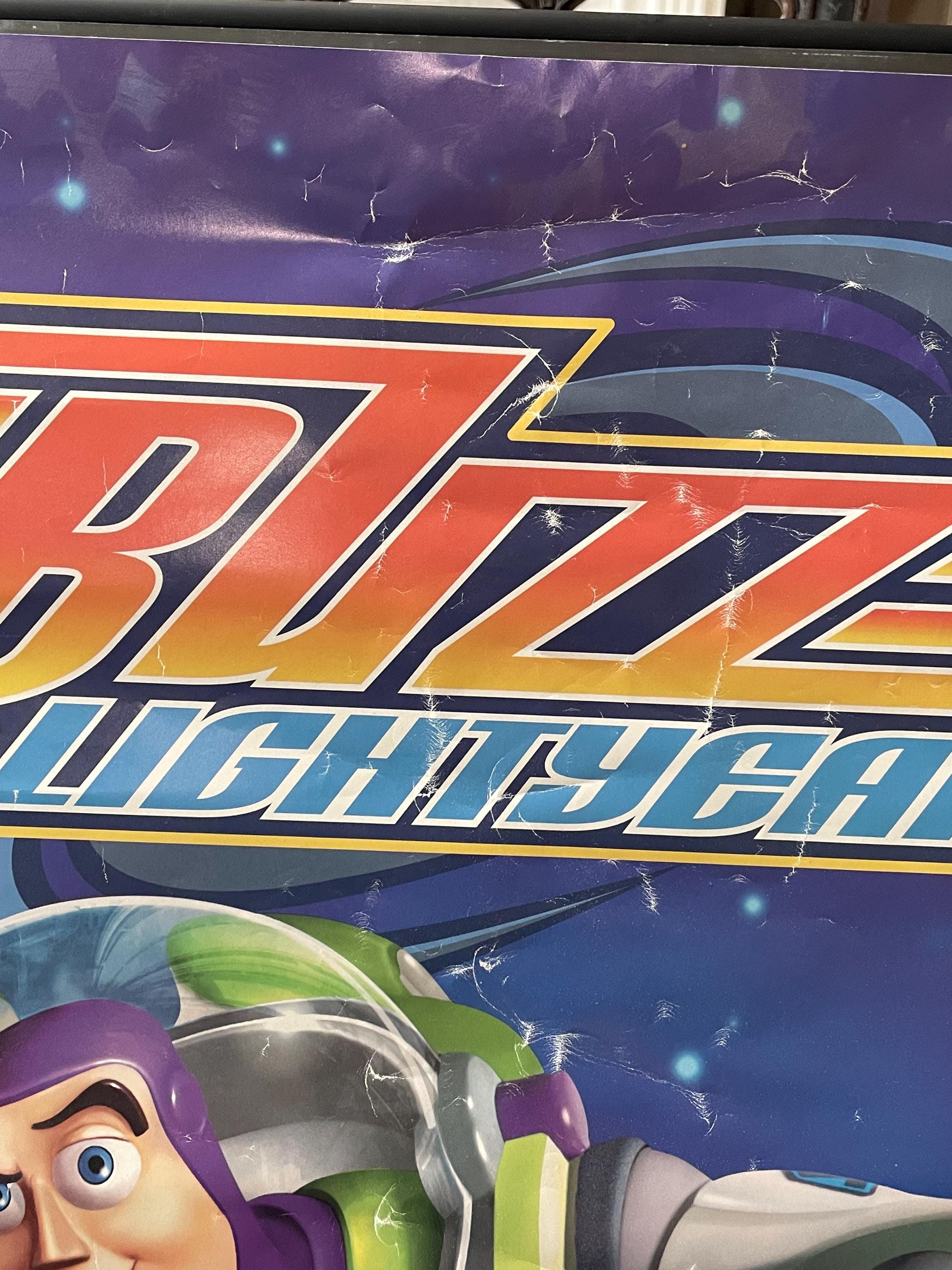 Vintage 1999 Toy Story 2 Buzz Lightyear Movie Poster 33.5 X 22