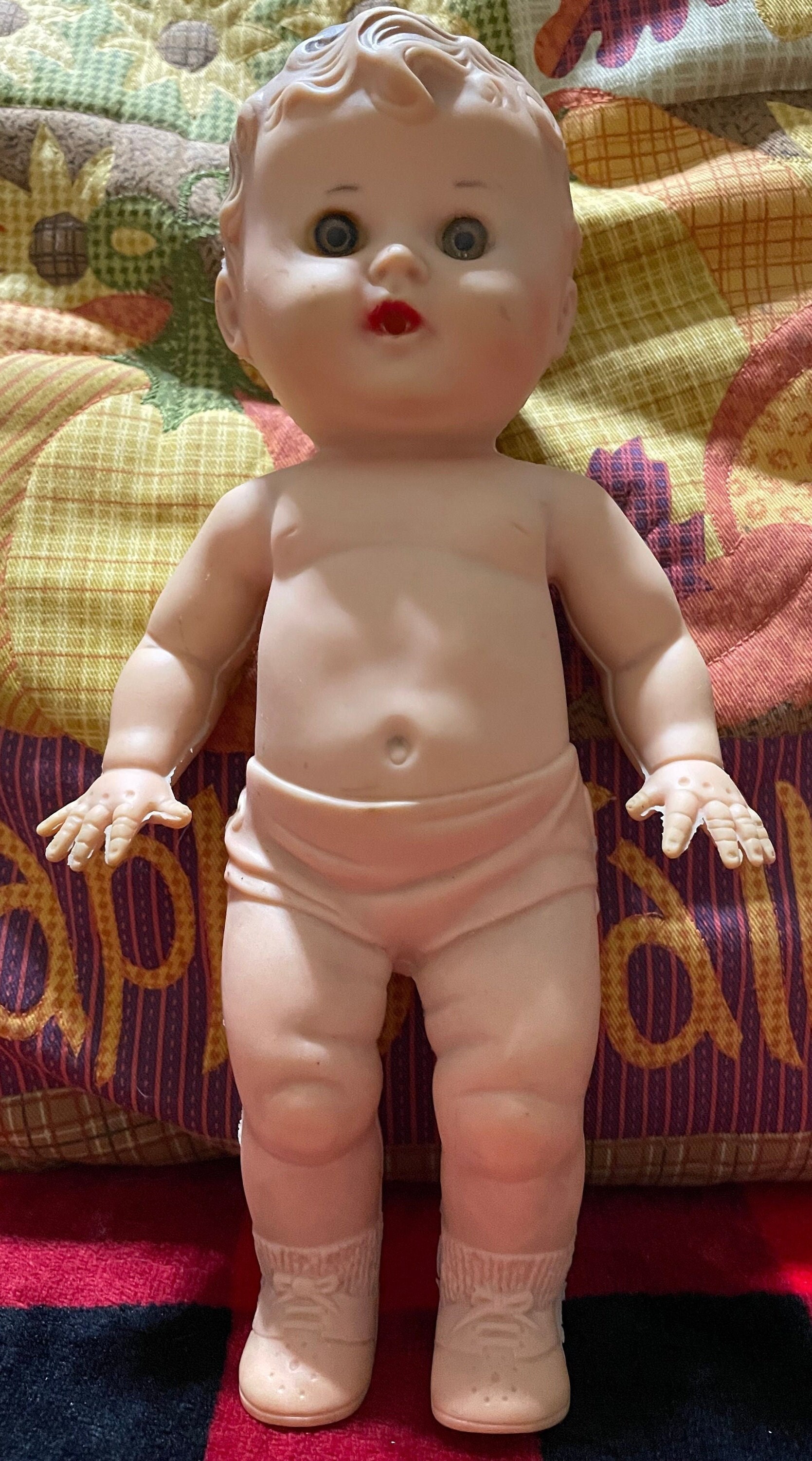 Sun Rubber Doll Squeaky Squeaks 10”