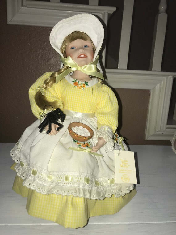 little miss muffet porcelain doll