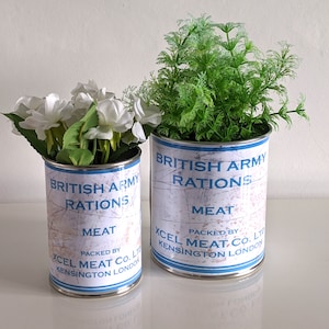 Ration Reproduction WW food tin cans display props collectible re-enactment WWII world war 2 1940&#39;s gifts