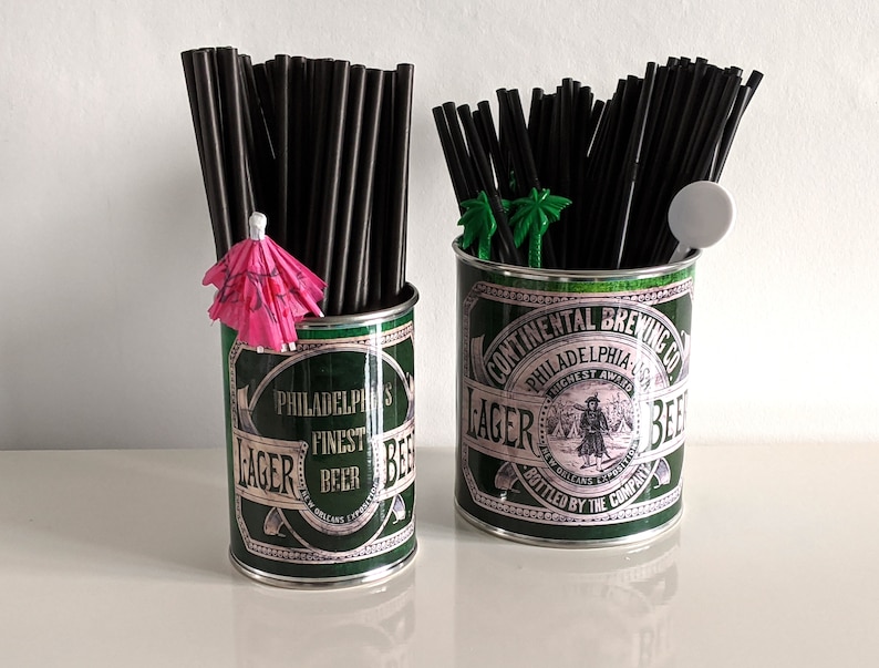 Vintage Replica Beer Cans Gift Set Kit Storage Display Etsy