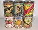 Reduced 6 Vintage food tin cans label storage for home, cutlery holder, cafes, shop & restaurant display. Props replica gifts for her him 