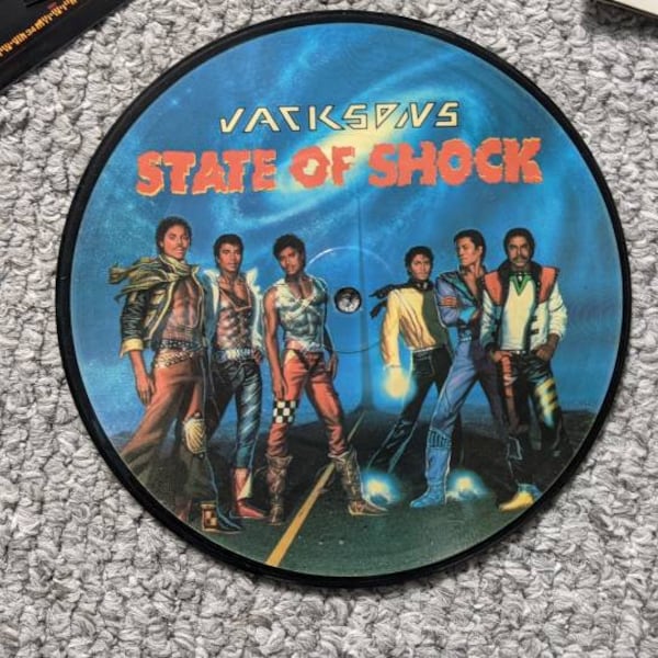 Michael Jackson seltene Sammlerstücke The Jackson's Picture Record Single-Disc-State of Schock-Rekord