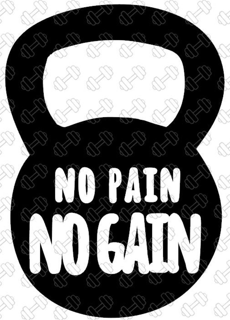 Shirt Womens Racerback Inspiration No Pain No Gain Kettlebell Workout Tank Top Gym Motivation