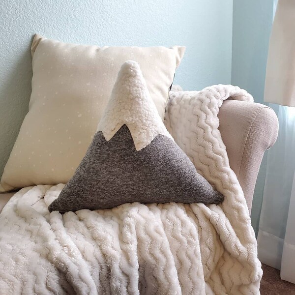 View of Mountain Throw Pillow - Etsy