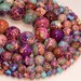Galaxy Sea Sediment Imperial Jasper Gemstone Purple Pink Round 4mm 6mm 8mm 10mm Loose Beads 15 inch Full Strand LOT 1,2,6,12 and 50