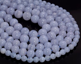 7MM AQUAMARINE GEMSTONE GRADE A ROUND LOOSE BEADS 15.5/"