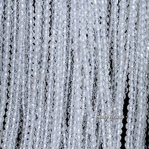 3mm Rock Kristall klar Quarz Edelstein AAA Micro facettierte Runde lose Perlen 15,5 Zoll voller Strang LOT 1,2,6,12 und 50 (90181590-107-3g)