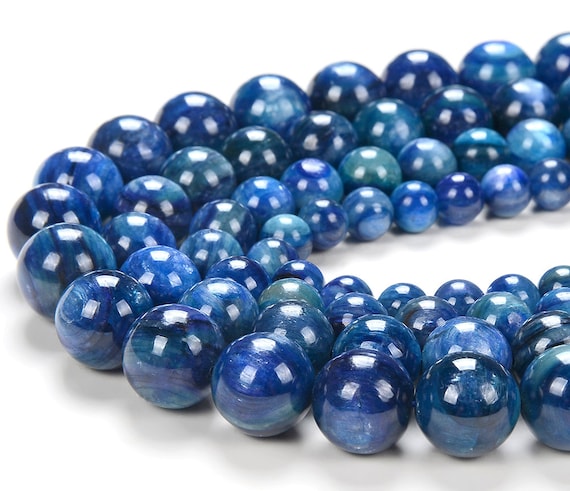 Buy Deep Blue Kyanite Gemstone Grade AAA Round 5MM 6MM 7MM 8MM 9MM 10MM  11MM 12MM 13MM 14MM 15MM Loose Beads 7 Inch Half Strand BULK LOT (D144)  Online in India - Etsy