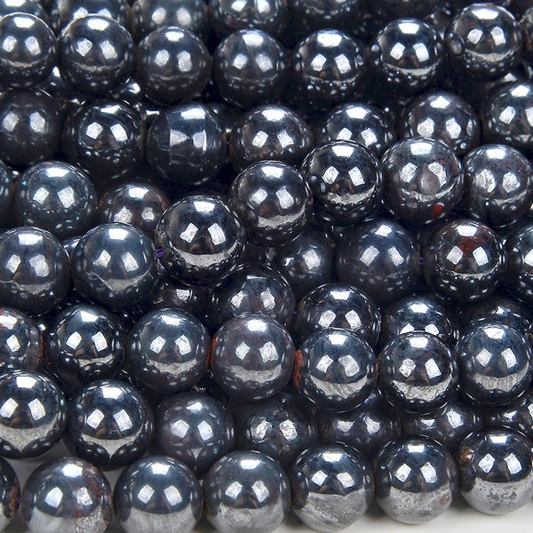 Natural Black Sugilite Gemstone Round 4MM 5MM 6MM 7MM 8MM 9MM 10MM 11MM Loose Beads BULK LOT 1,2,6,12 and 50 (D181)